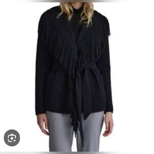NVLT Fringe Belted Sweater